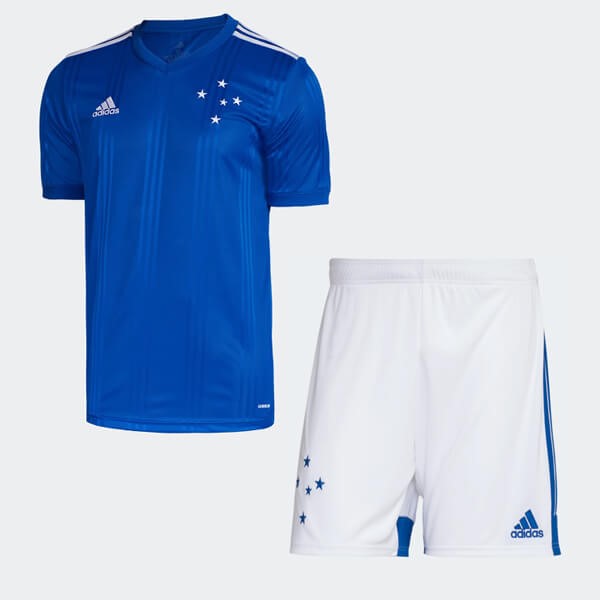 Maillot Football Cruzeiro Domicile Enfant 2020-21 Bleu